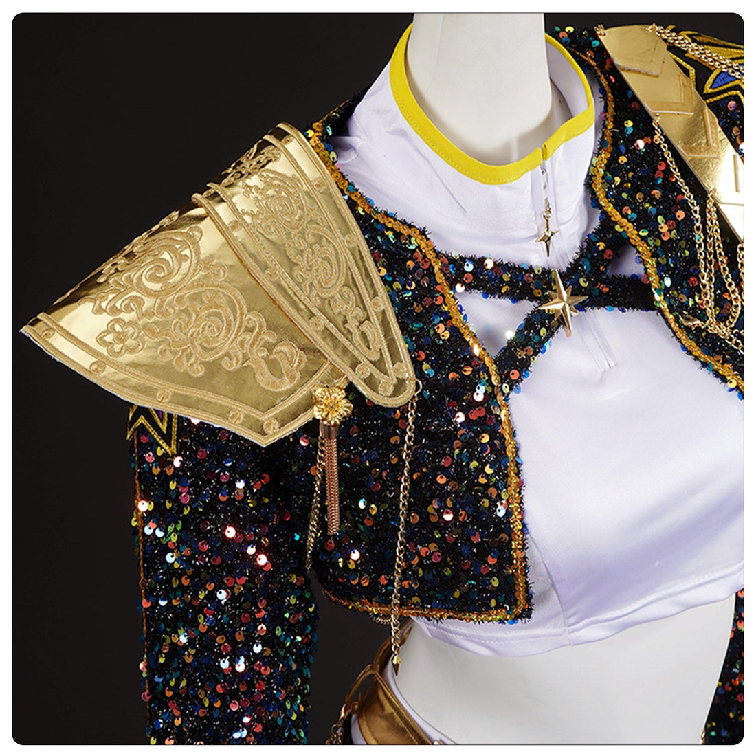KPop Demon Hunters Rumi Zoey Mira Glitter Black Adult Kids Cosplay Costumes