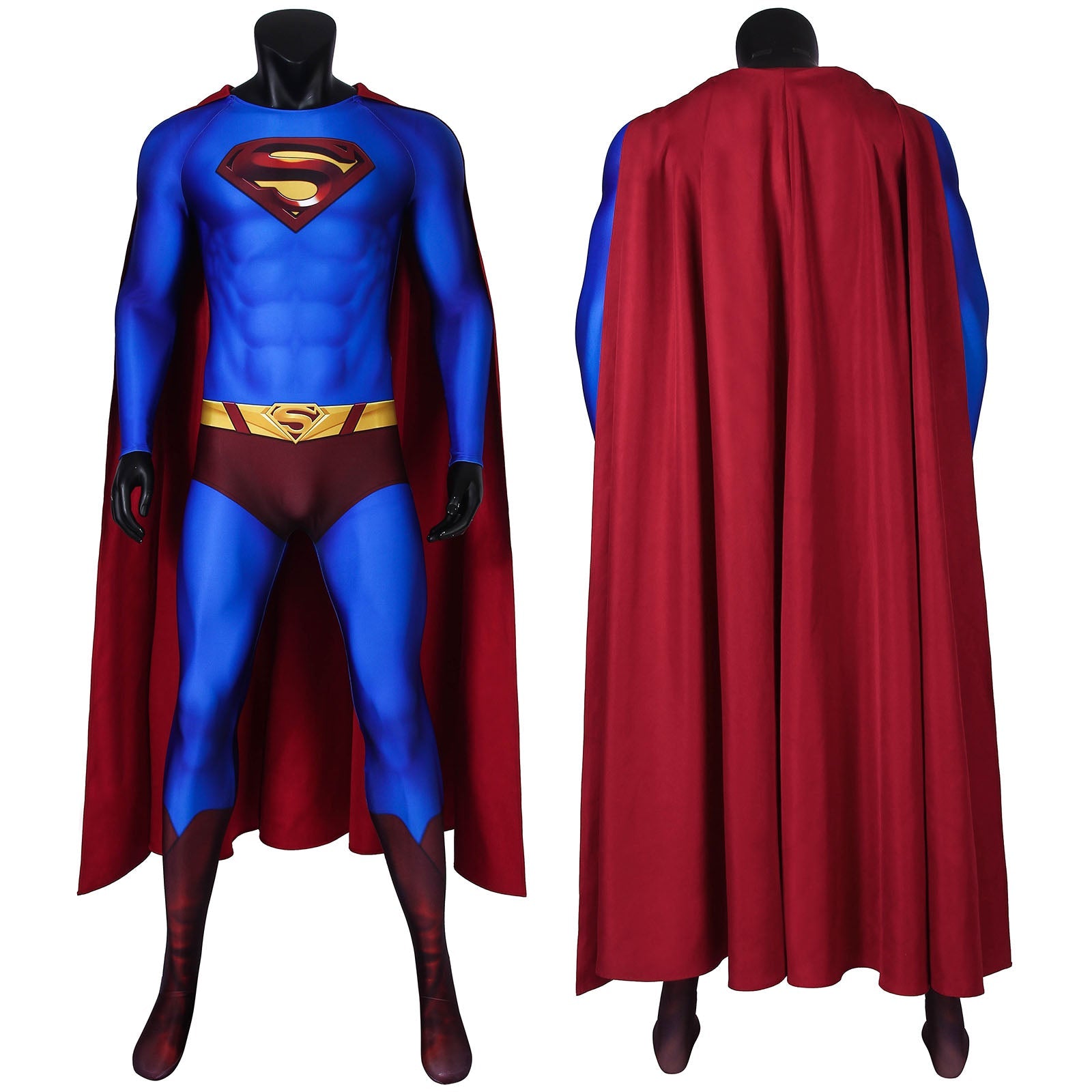 Superman Returns Superman Clark Kent Zentai Jumpsuit Bodysuit Cosplay Costumes