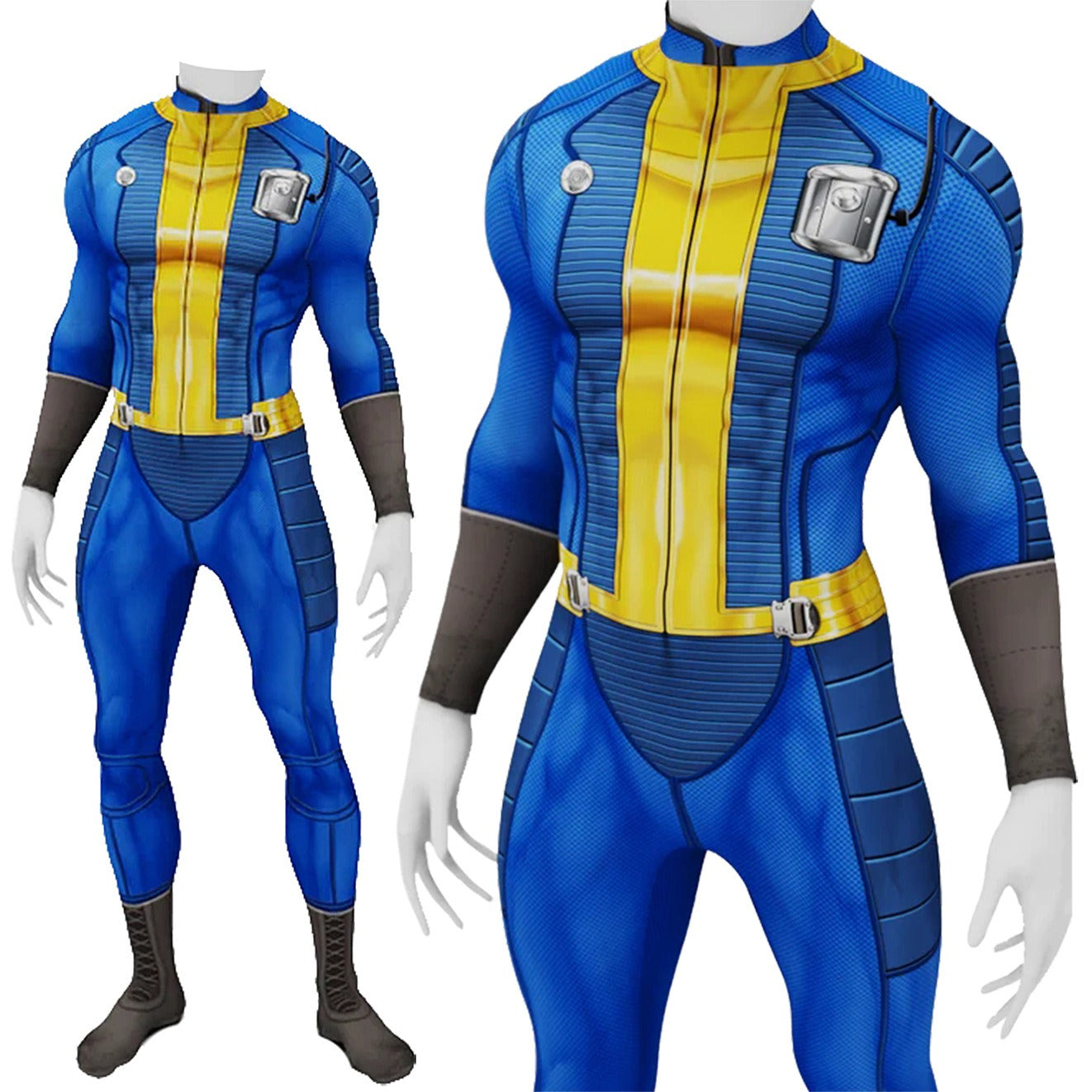 Game Fallout Vault #76 Sheltersuit Male Jumpsuit Cosplay Costumes