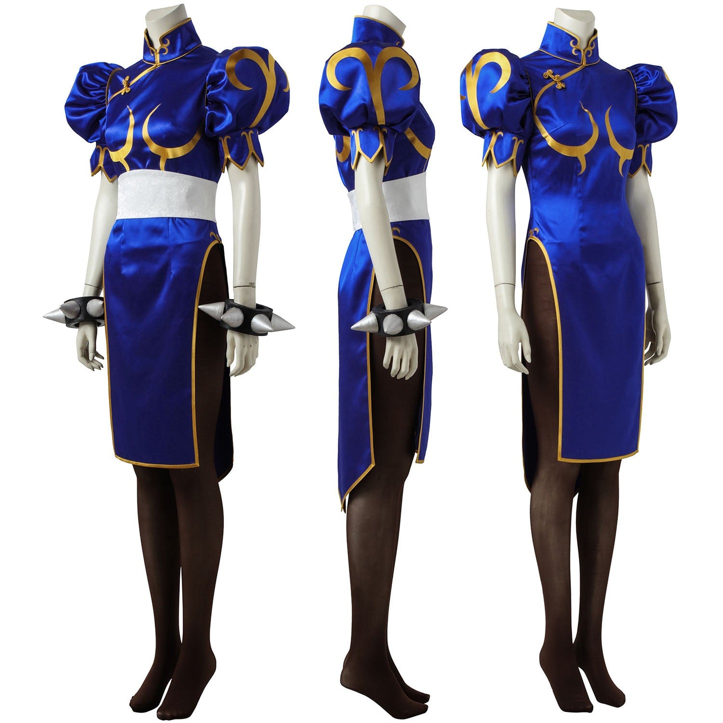 Street Fighter 5 Chun Li Blue Dress Female Cosplay Costumes