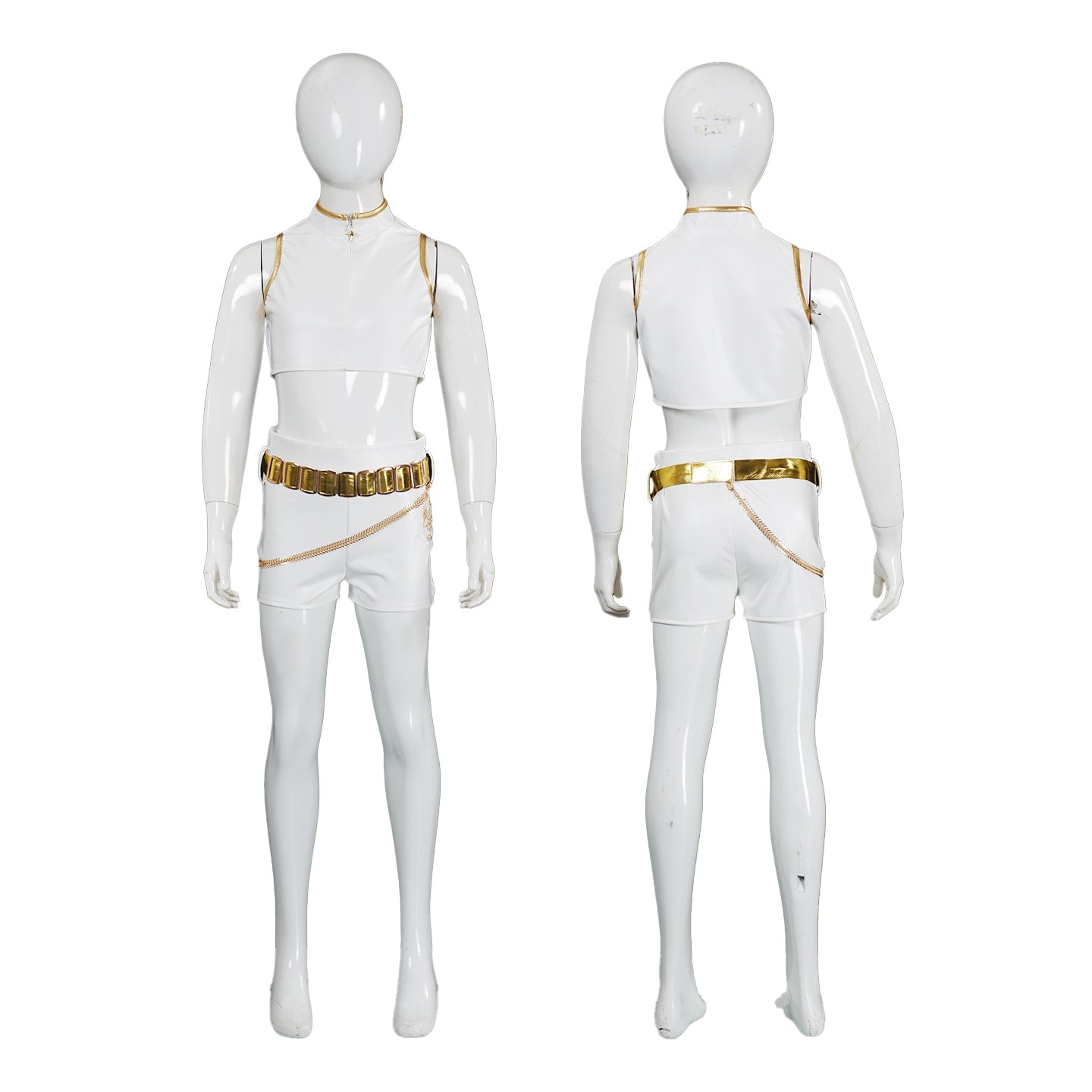 KPop Demon Hunters Rumi Zoey Mira White Leather Adult Kids Cosplay Costumes