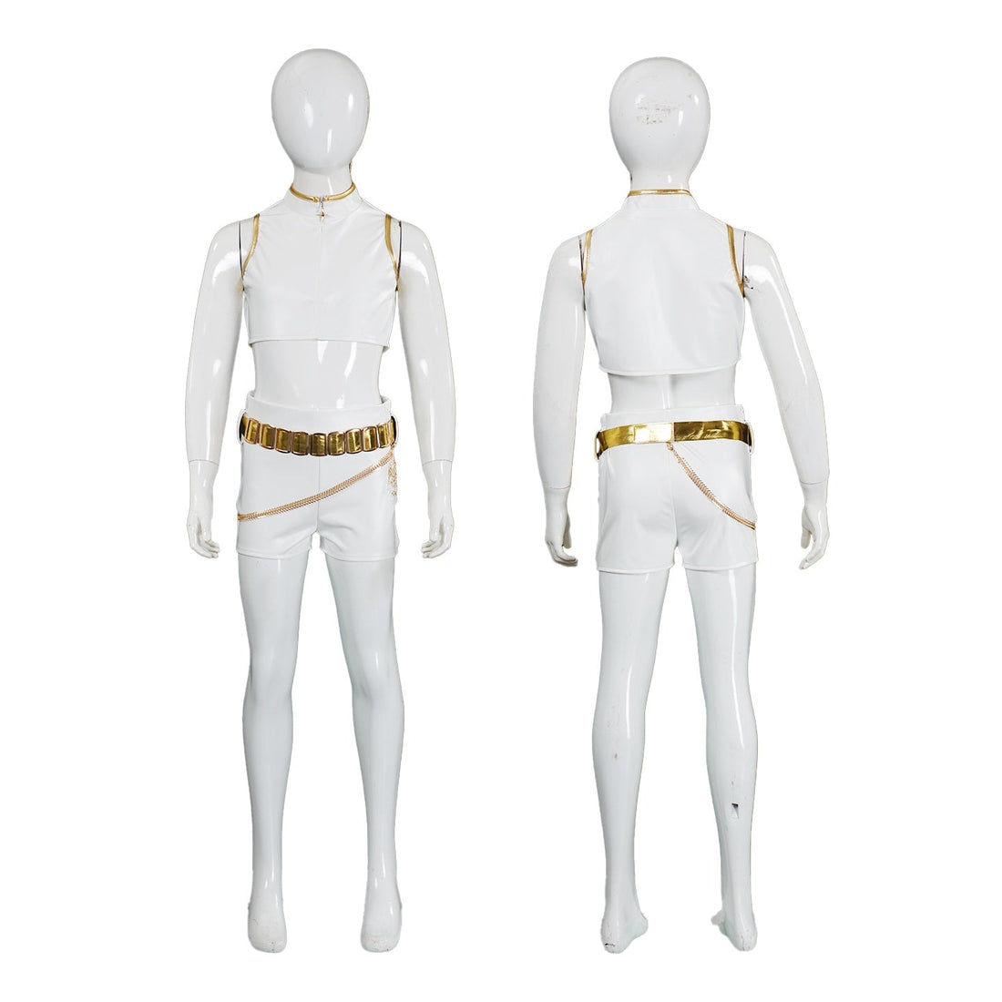 KPop Demon Hunters Rumi Zoey Mira White Leather Adult Kids Cosplay Costumes