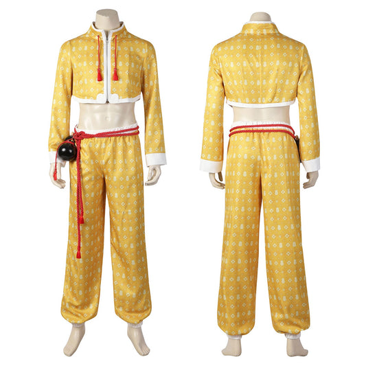 Street Fighter 6 Jamie Male Yellow Cosplay Costumes