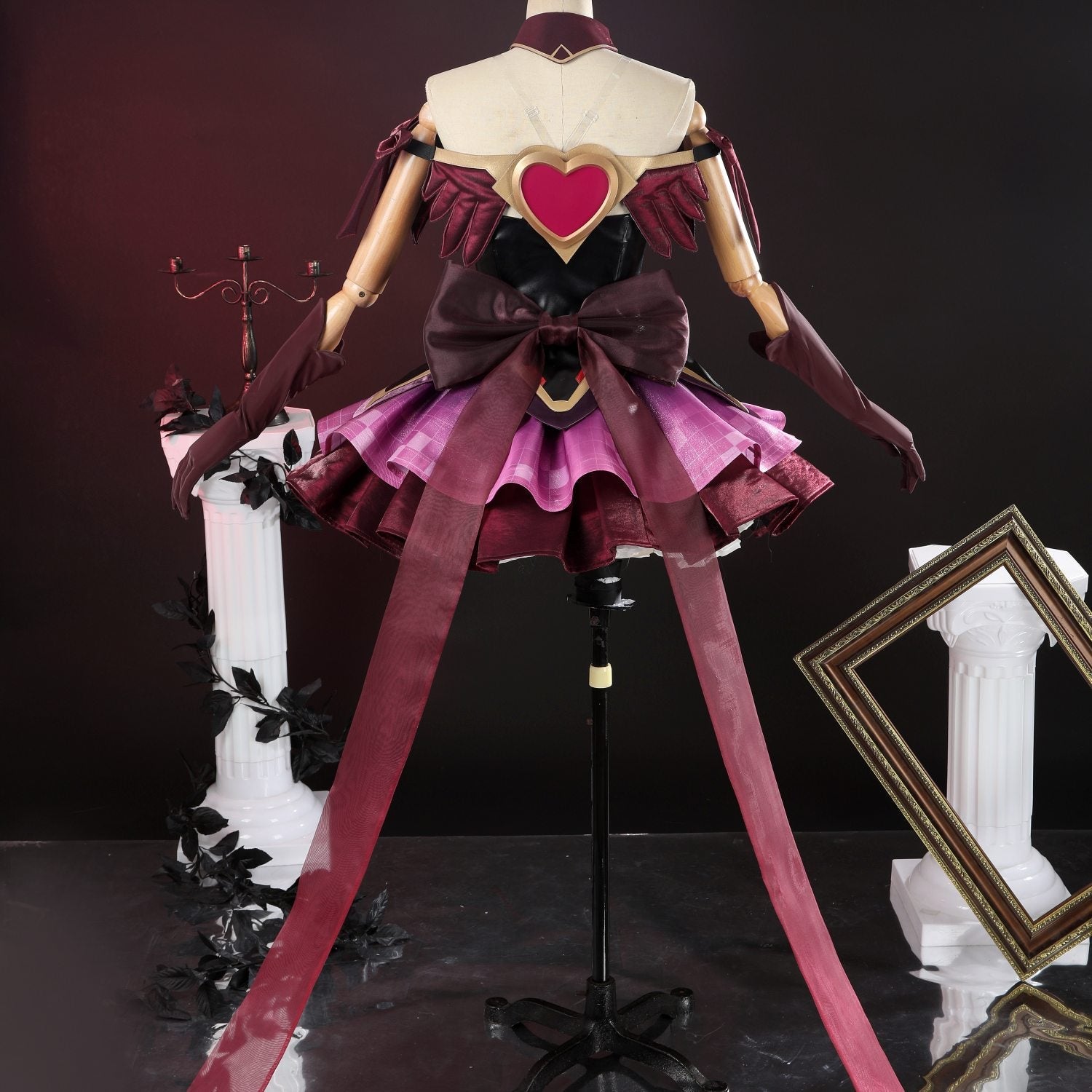 Overwatch 2 Magical Girl Juno Red Black Full Set Cosplay Costumes
