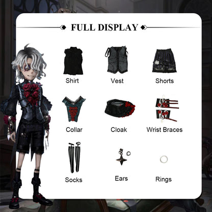 identity v psychologist walpurgis night patient emile cosplay costume