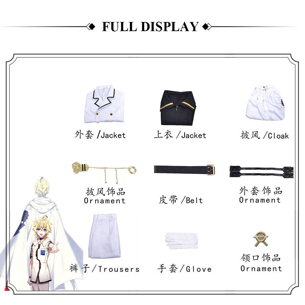 seraph of the end mikaela hyakuya full set cosplay costume