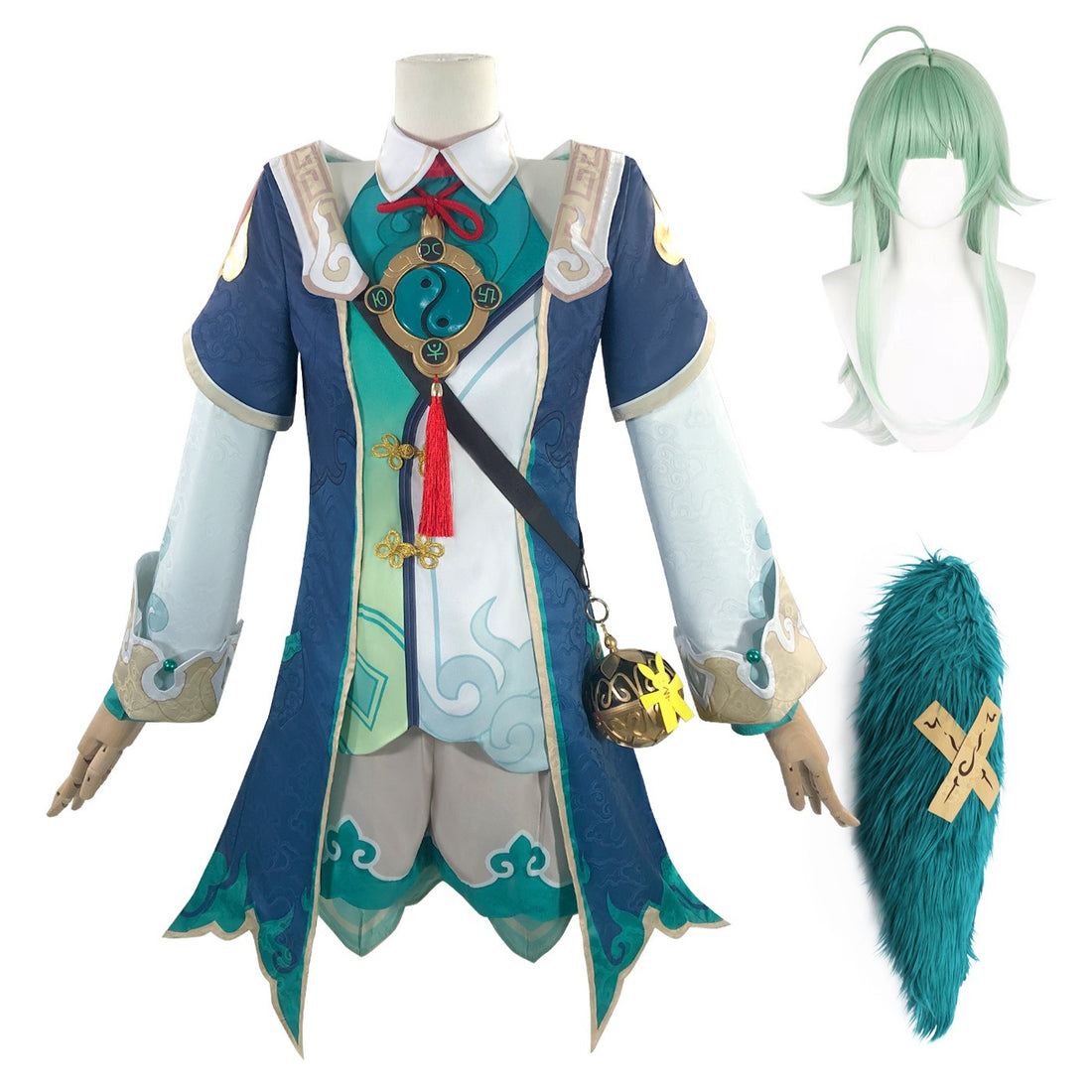 Game Honkai: Star Rail Huohuo Fullset with Tail Cosplay Costumes