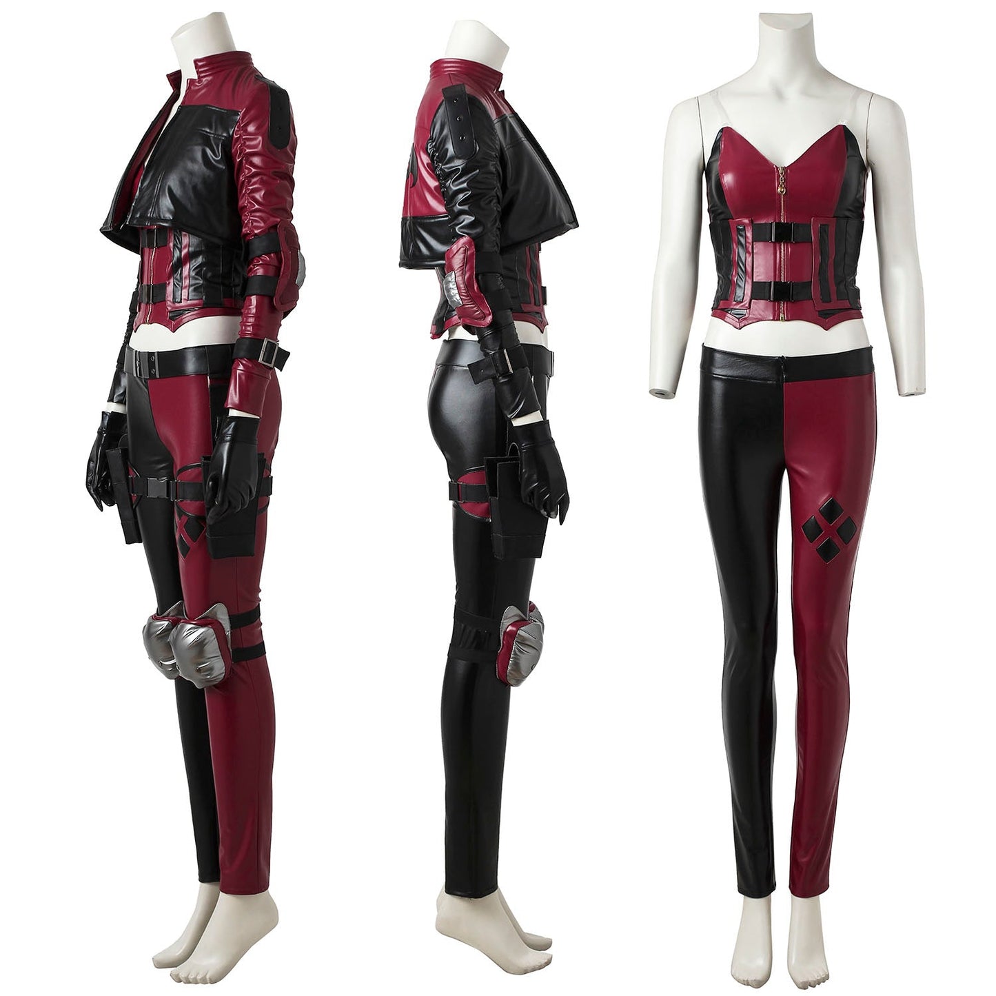 Injustice 2 The Clown's Girl Harley Quinn Leather Cosplay Costumes