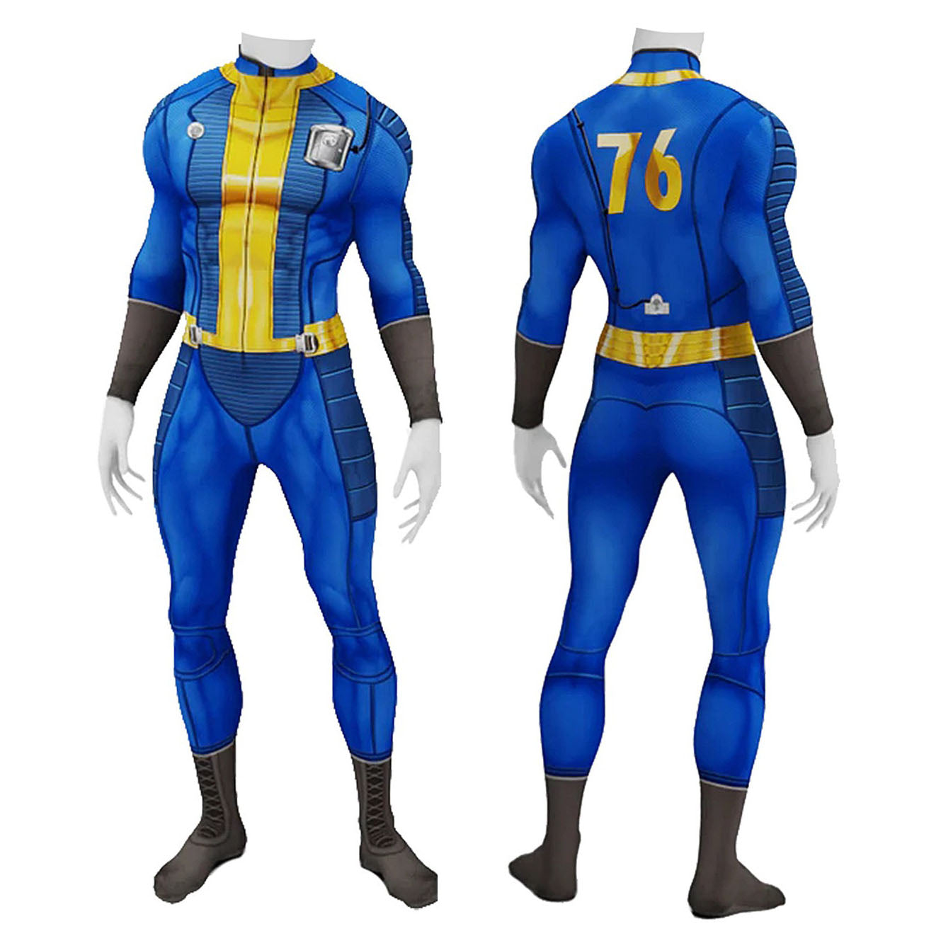 Game Fallout Vault #76 Sheltersuit Male Jumpsuit Cosplay Costumes