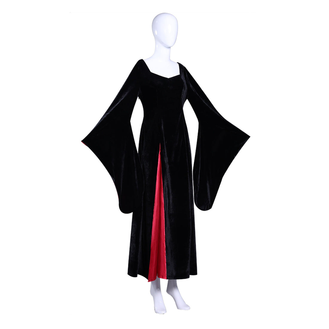 Wednesday 2 Mother Morticia Addams Black Dress Cosplay Costumes