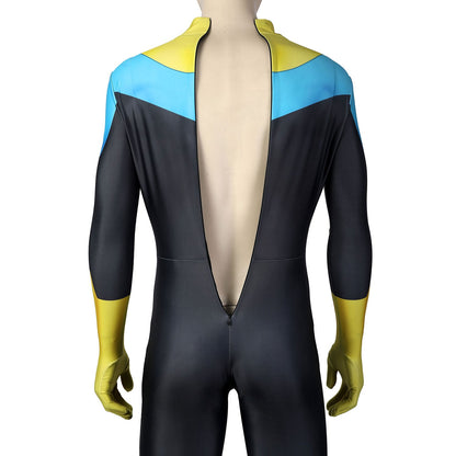 Invincible Mark Grayson Male Jumpsuit with Mask Cosplay Costumes