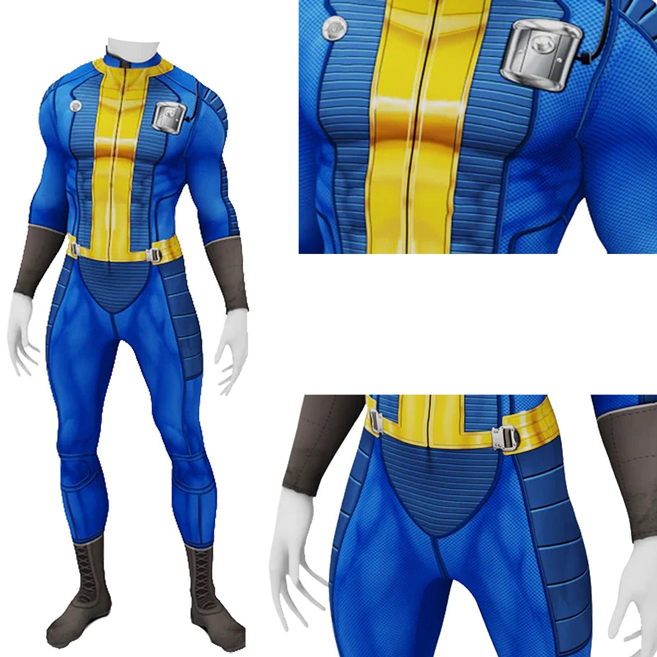 Game Fallout Vault #76 Sheltersuit Male Jumpsuit Cosplay Costumes