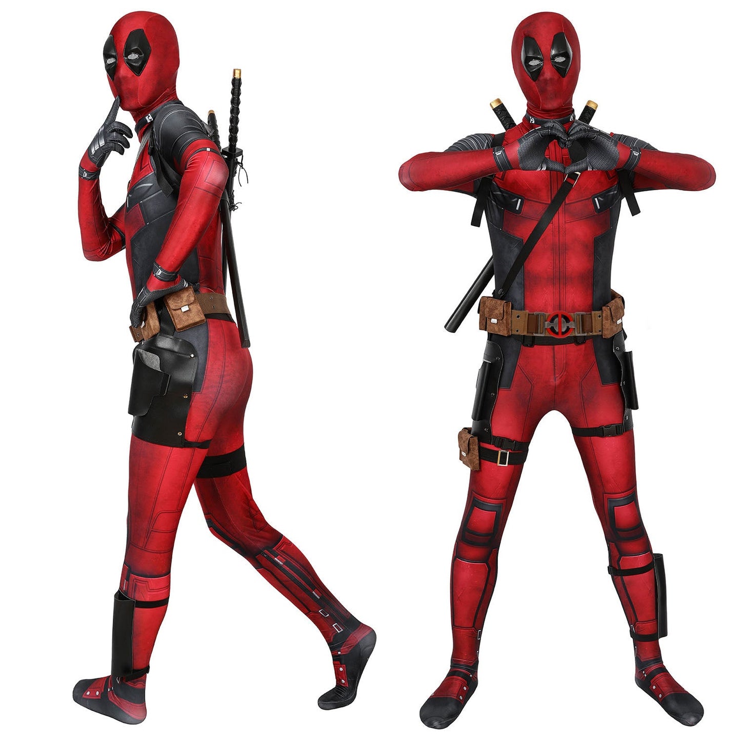 X-men Deadpool Wade Winston Male Jumpsuit Full Set Cosplay Costumes