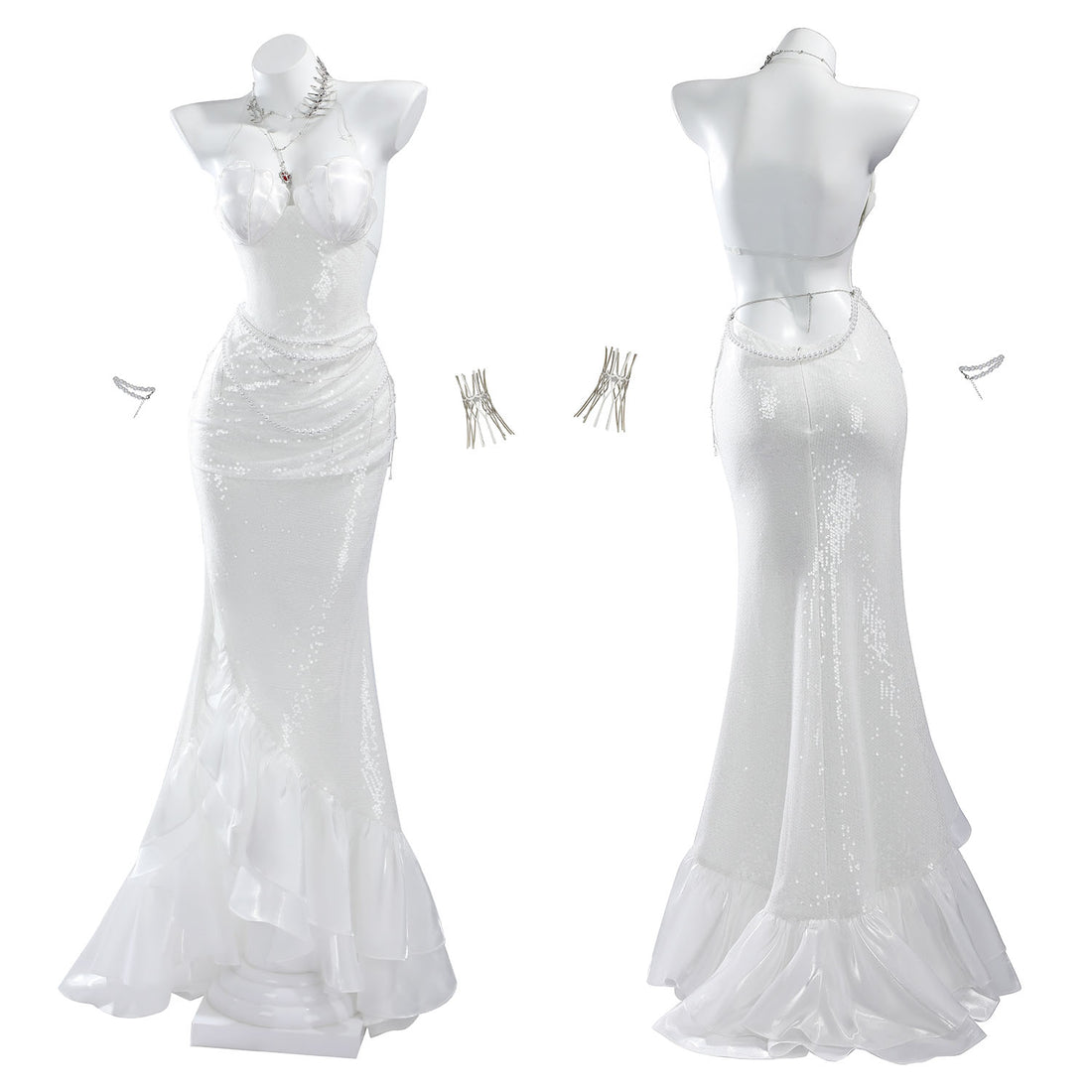 Pre-order Path to Nowhere L.L. Interlude‌‌ White Dress Top Level Cosplay Costumes