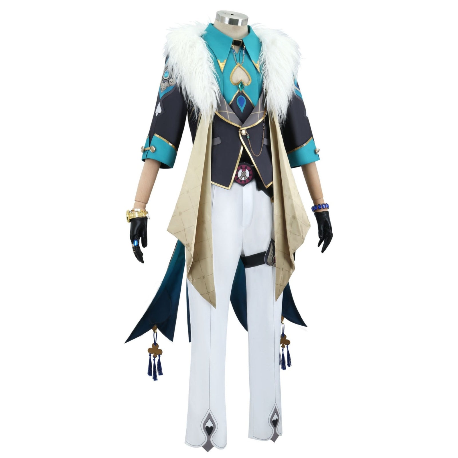 Honkai: Star Rail Aventurine Fullset Glasses Watch Cosplay Costumes