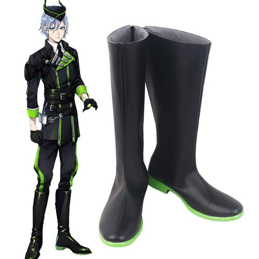 game twisted wonderland silver cosplay boots shoes