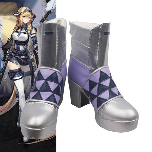 arknights saileach game cosplay purple boots shoes for cosplay