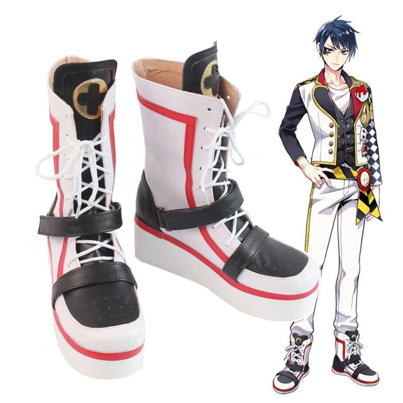 game twisted wonderland deuce spade trey clover cosplay boots shoes