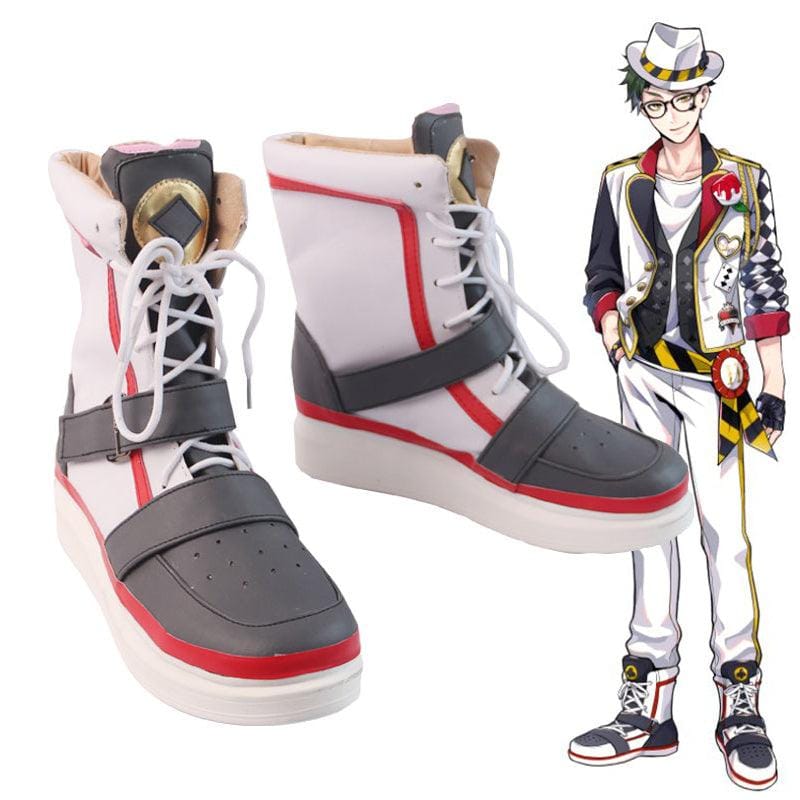 game twisted wonderland villains academy deuce spade trey clover cosplay boots shoes