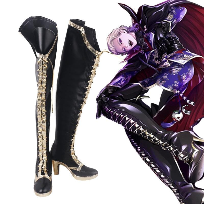 game twisted wonderland vil rook epel halloween cosplay shoes