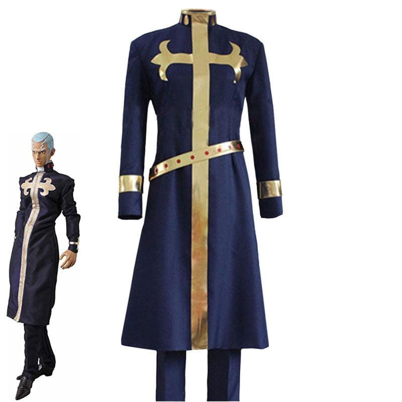 anime jojos bizarre adventure stone ocean enrico pucci cosplay costumes