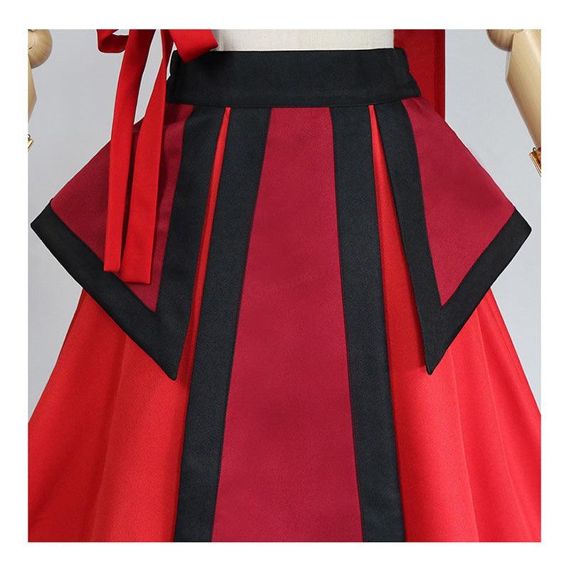 anime avatar the last airbender katara red dress outfit cosplay costume