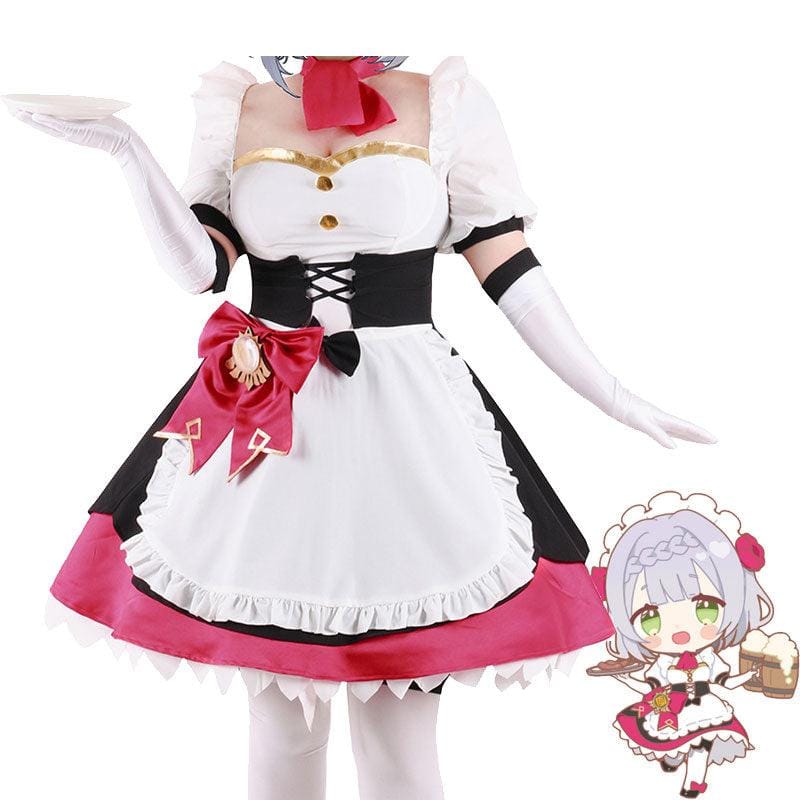 game genshin impact noelle maid cosplay costumes