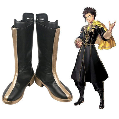 fire emblem three houses claude von riegan anime game cosplay boots shoes