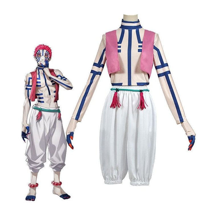 anime demon slayer kimetsu no yaiba akaza komaji cosplay costumes