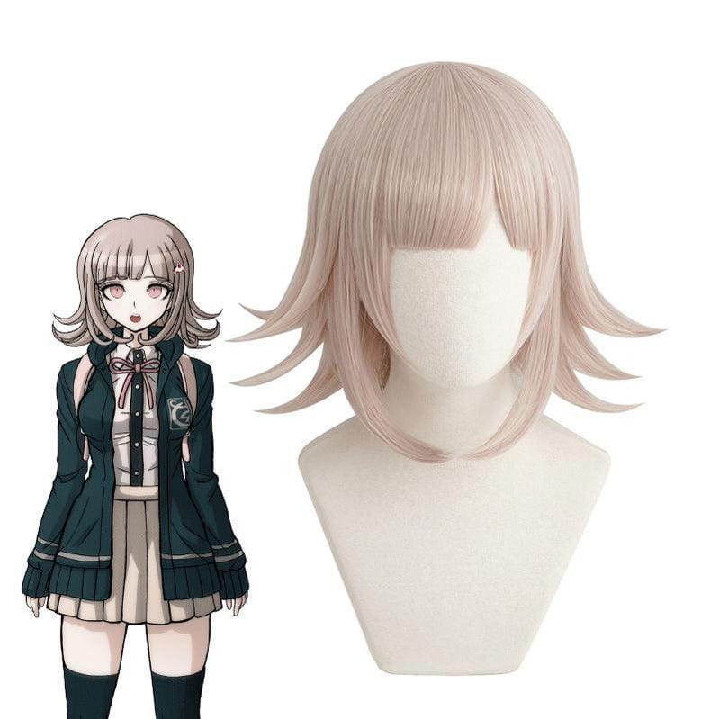 anime danganronpa 2 goodbye despair chiaki nanami short cosplay wigs