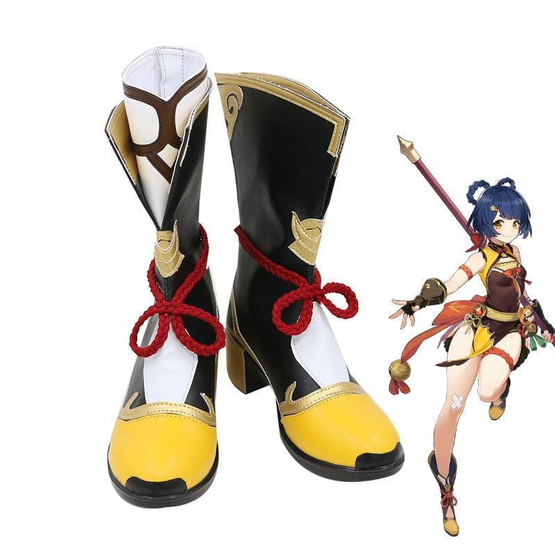 game genshin impact xiangling cosplay shoes