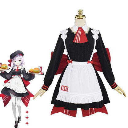 game genshin impact kfc noelle maid cosplay costumes