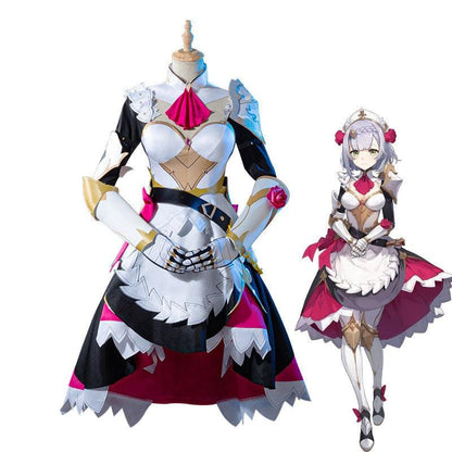 game genshin impact noelle fullset cosplay costumes