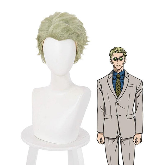 anime jujutsu kaisen kento nanami short mixed green cosplay wigs