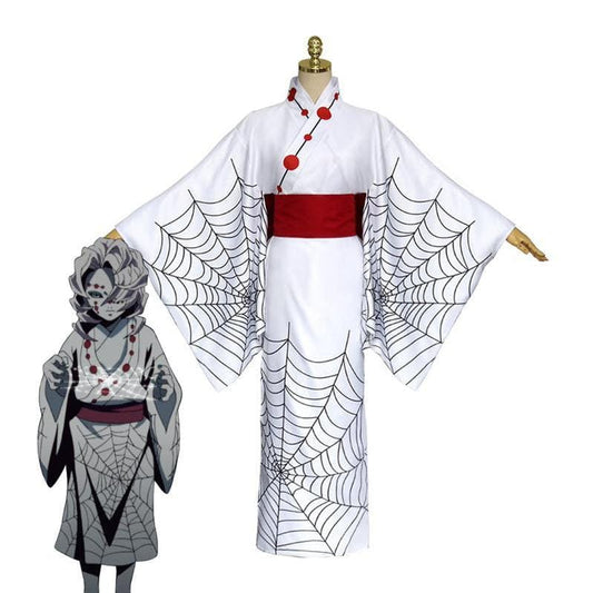 anime demon slayer kimetsu no yaiba rui kimono cosplay costumes