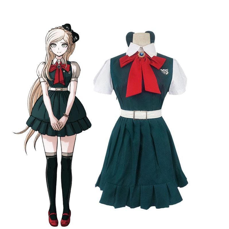 danganronpa2 sonia nevermind halloween short sleeve uniform cosplay costumes