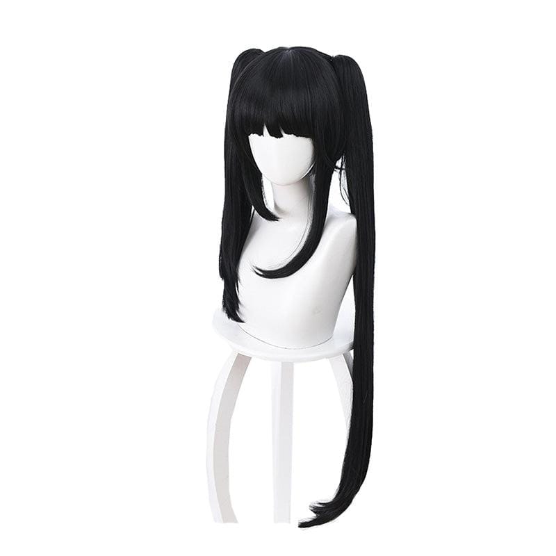 anime date a live kurumi tokisaki long black cosplay wigs