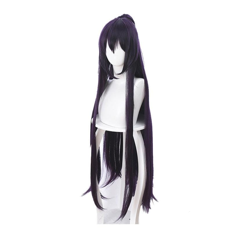 anime date a live tohka yatogami long straight purple cosplay wigs