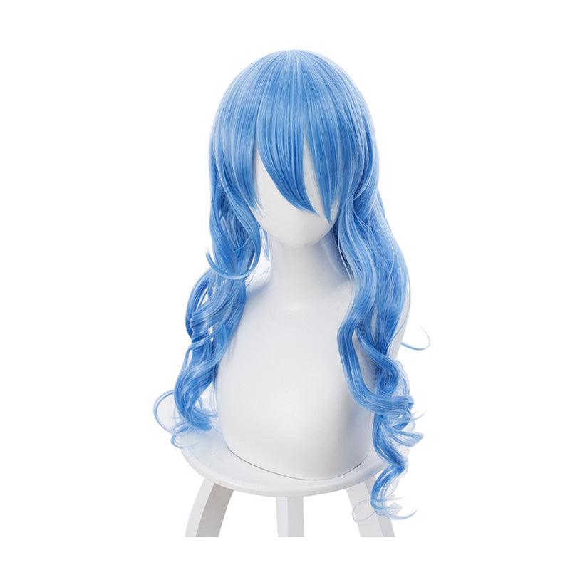 anime date a live yoshino himekawa long blue wavy cosplay wigs