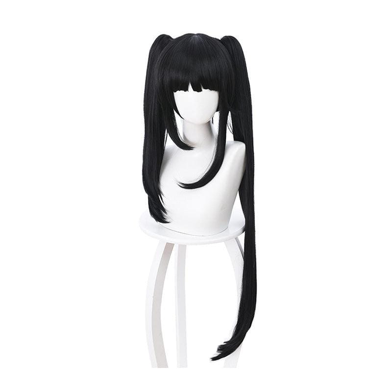 anime date a live kurumi tokisaki long black cosplay wigs