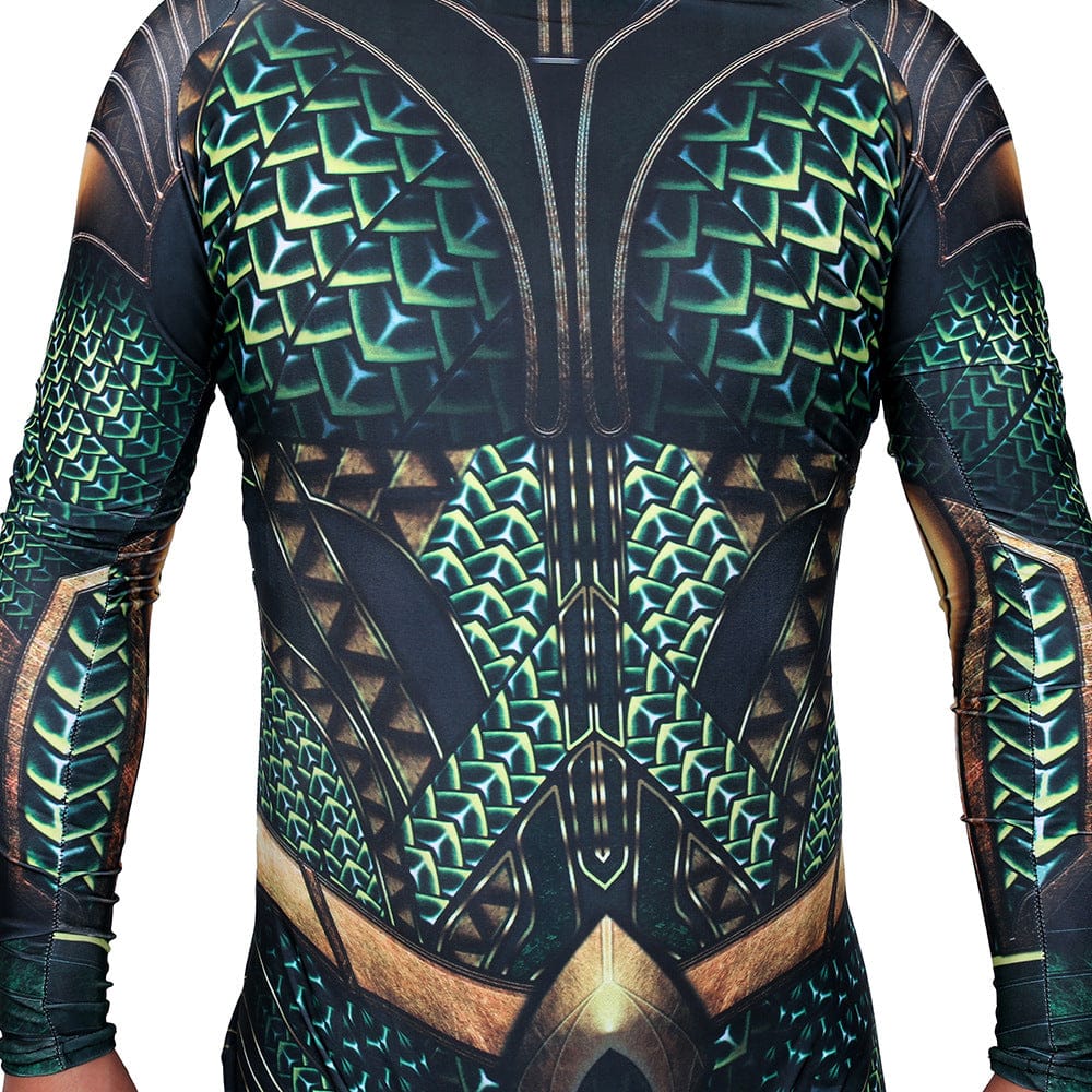 Aquaman Arthur Curry Jumpsuits Cosplay Costume Adult Halloween Bodysuit