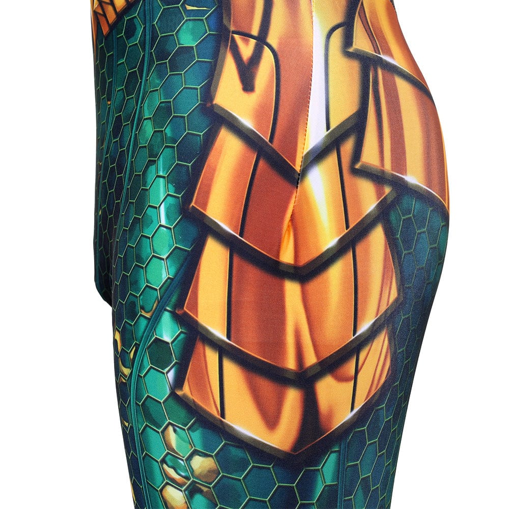 Aquaman Arthur Curry Jumpsuits Cosplay Costume Adult Halloween Bodysuit