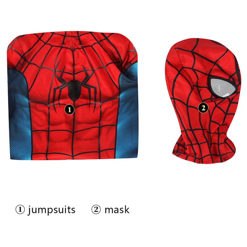 spider man 3 no way home peter parker classic suit kids jumpsuit cosplay costumes