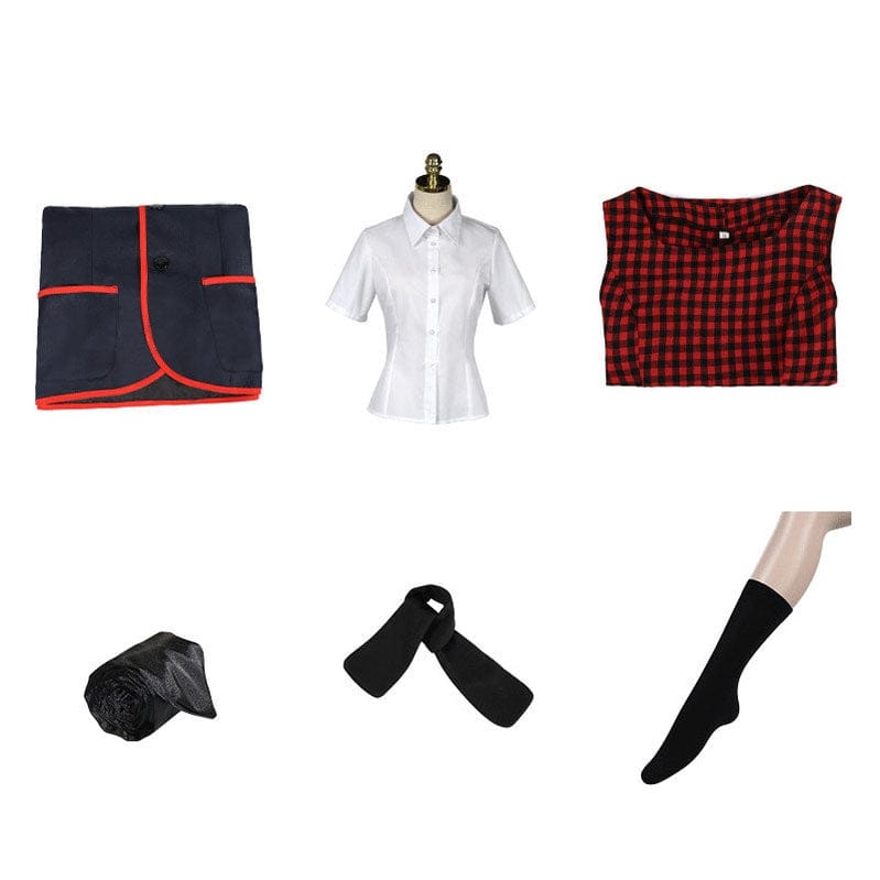 tv the umbrella academy female jk school uniform cosplay costumes