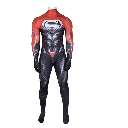 Injustice Godfall Superman Jumpsuits Costume Adult Halloween Bodysuit