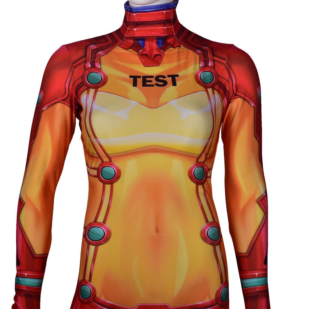 EVA Asuka Langley Soryu Test Suit Costume Jumpsuit Adult Bodysuit