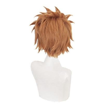 anime my hero academia wing hero hawks keigo takami short brown cosplay wigs