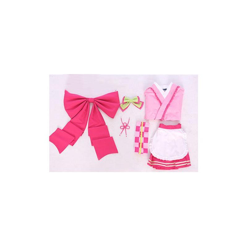 anime demon slayer kimetsu no yaiba tsuyuri kanawo kimono maid outfit cosplay costumes