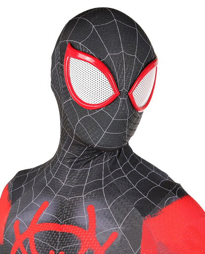 Spider-man Miles Morales Into The Spider Verse Jumpsuit Adult Bodysuit