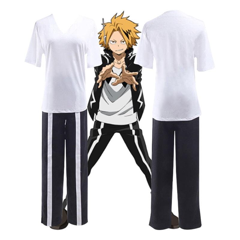 anime my hero academia denki kaminari cosplay costume